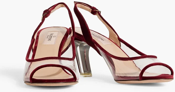 PVC and velvet sandals - Image 2