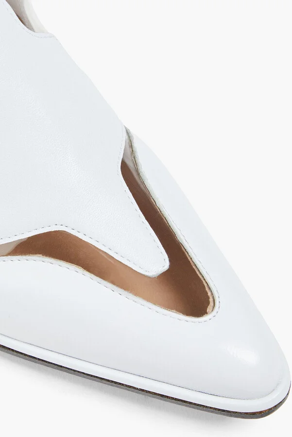 PVC-trimmed leather ankle boots - Image 4