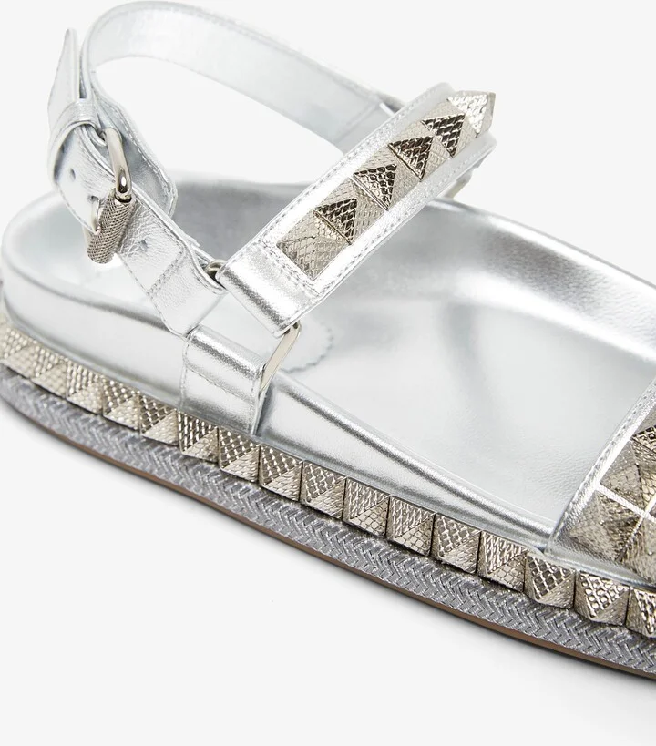 Pyrabizz silver flat sandals - Image 4