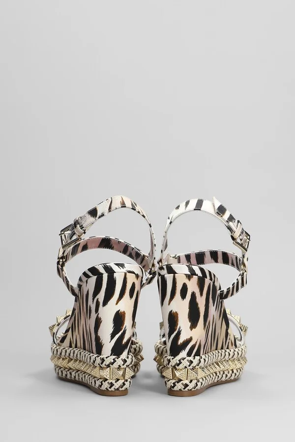 Pyraclou 110 Sandals In Rose-pink Silk - Image 4