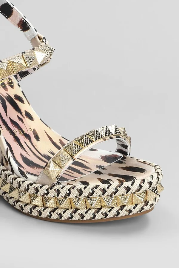 Pyraclou 110 Sandals In Rose-pink Silk - Image 5