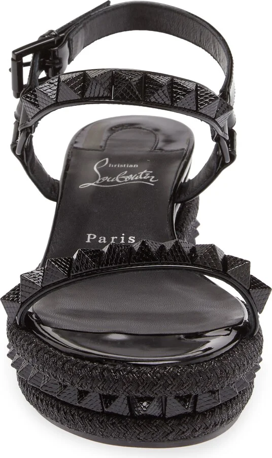 Pyraclou Glitter Espadrille Wedge Sandal - Image 4