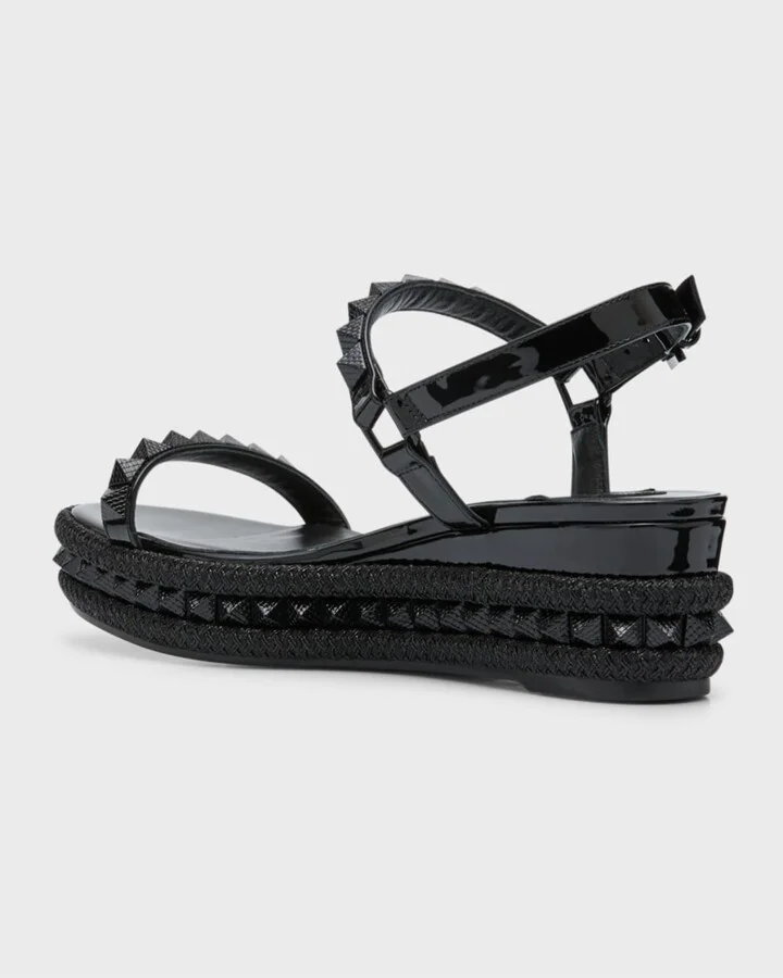 Pyraclou Patent Spike Wedge Sandals - Image 5