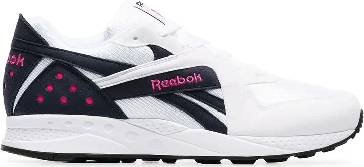 Pyro blue and pink detail sneakers