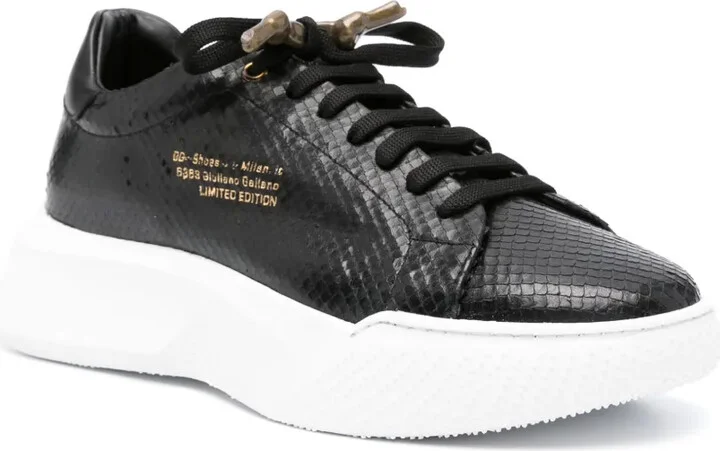 Python leather sneakers - Image 2