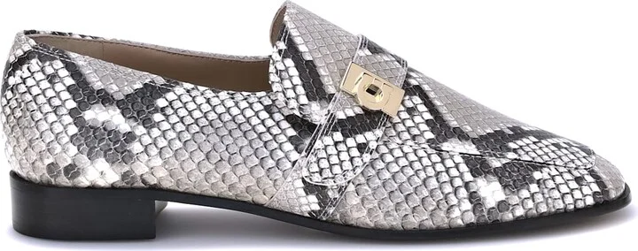 Python Print Leather Loafers