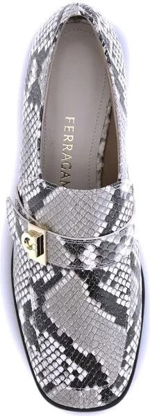 Python print leather Men's Loafers - Image 4