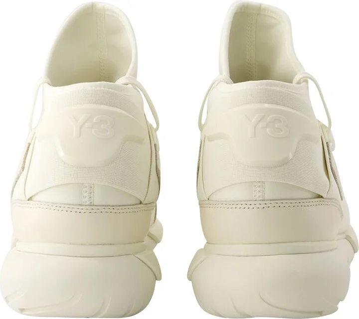 Qasa Sneakers - Y-3 - Leather - Beige/Blanc