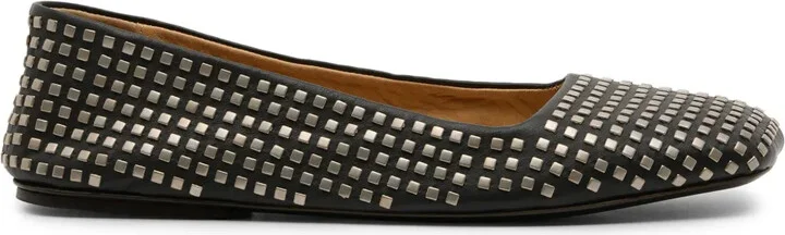 Quadrangolo Borchie ballet flats