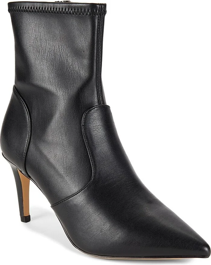 Quartz 76MM Faux Leather Stiletto Boots - Image 2