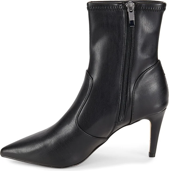 Quartz 76MM Faux Leather Stiletto Boots - Image 4