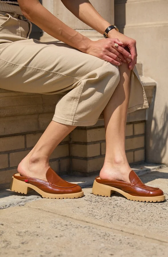 Queen St Lug Sole Loafer Mule - Image 6
