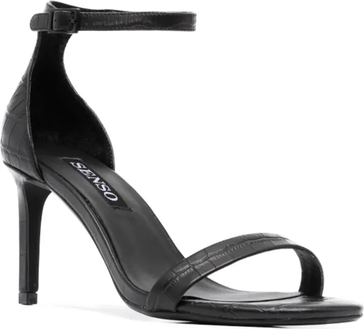 Quelle III crocodile-effect leather sandals - Image 2