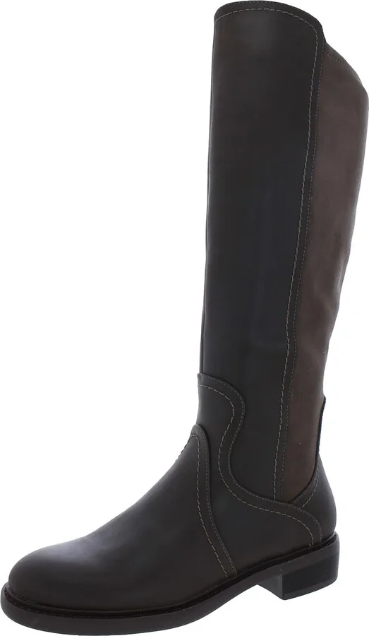 Quenbe Womens Leather Tall Knee-High Boots