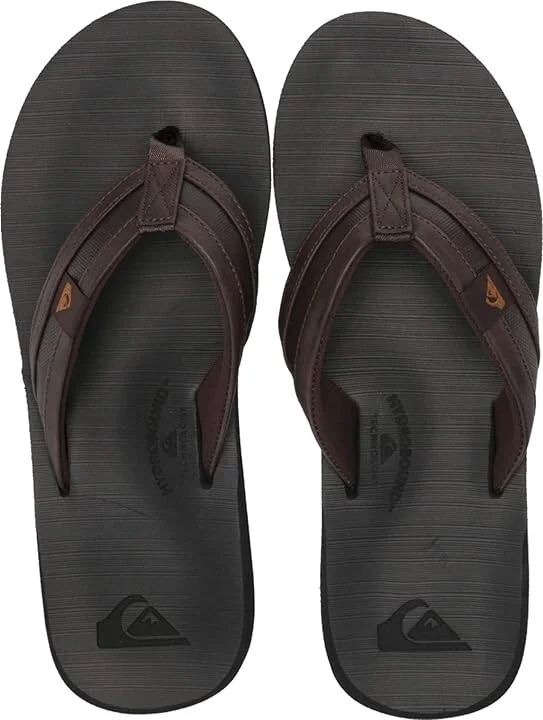Quiksilver Carver Squish Men's Sandals Brown/Black/Brown : 6 D - Medium, Synthetic - Image 2