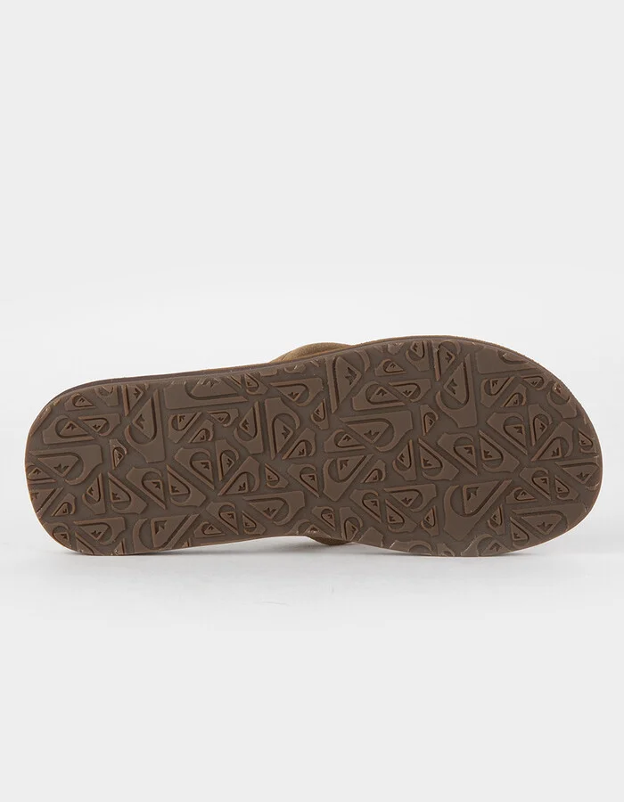 QUIKSILVER Carver Suede Mens Flip Flops - Image 3