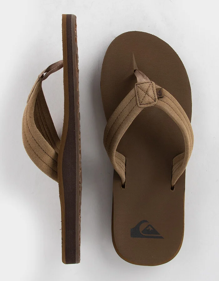 QUIKSILVER Carver Suede Mens Flip Flops - Image 5