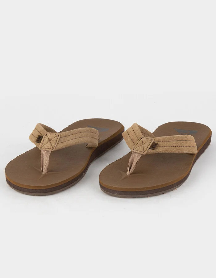 QUIKSILVER Carver Suede Mens Flip Flops
