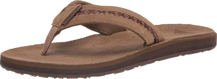 Quiksilver Men's Carver Leather Flip Flop Sandal
