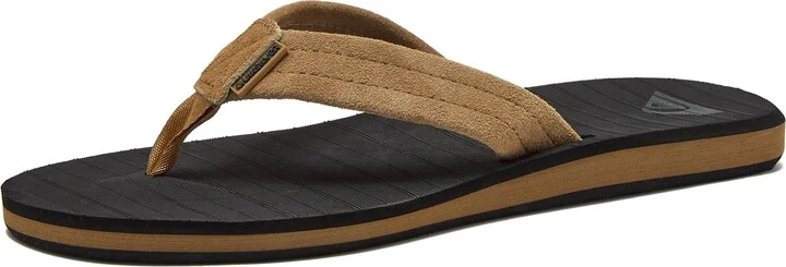 Quiksilver Men's Carver Suede 3 Point Flip Flop Athletic Sandal