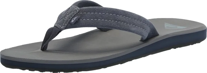 Quiksilver Men's Carver Suede Core 3 Point Flip Flop Athletic Sandal