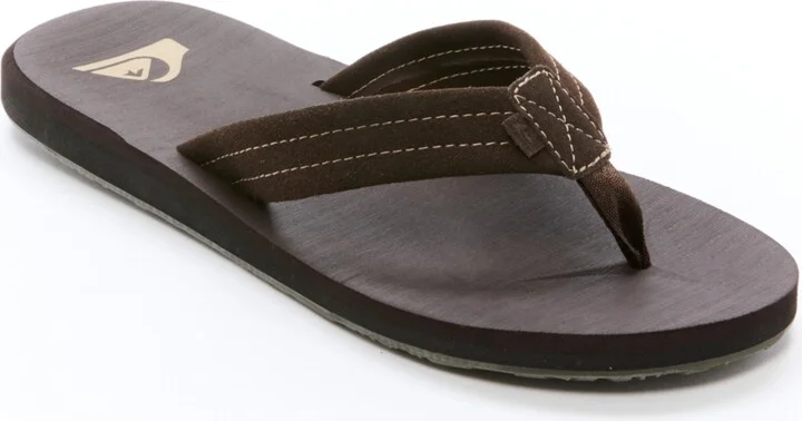 Quiksilver Men's Carver Suede Flip Flops