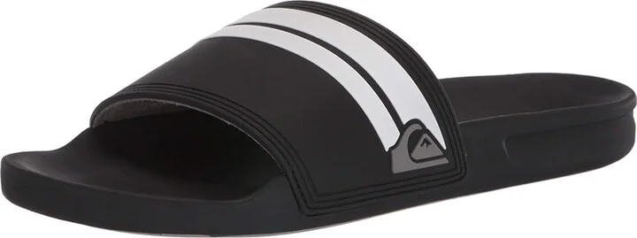 Quiksilver Rivi Slide Men's Slide Shoes Black/Black/White : 10 D - Medium - Image 2