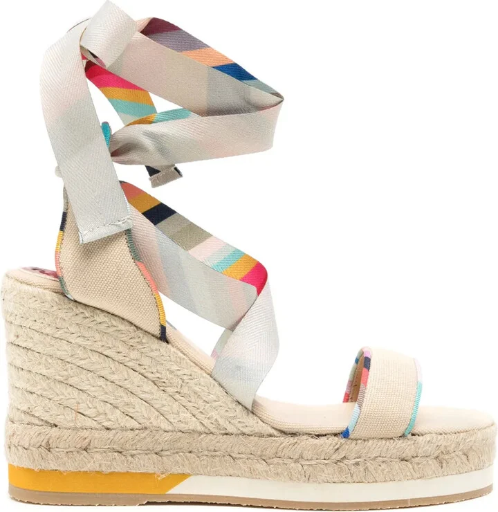 Quilan 50mm Swirl-print espadrilles