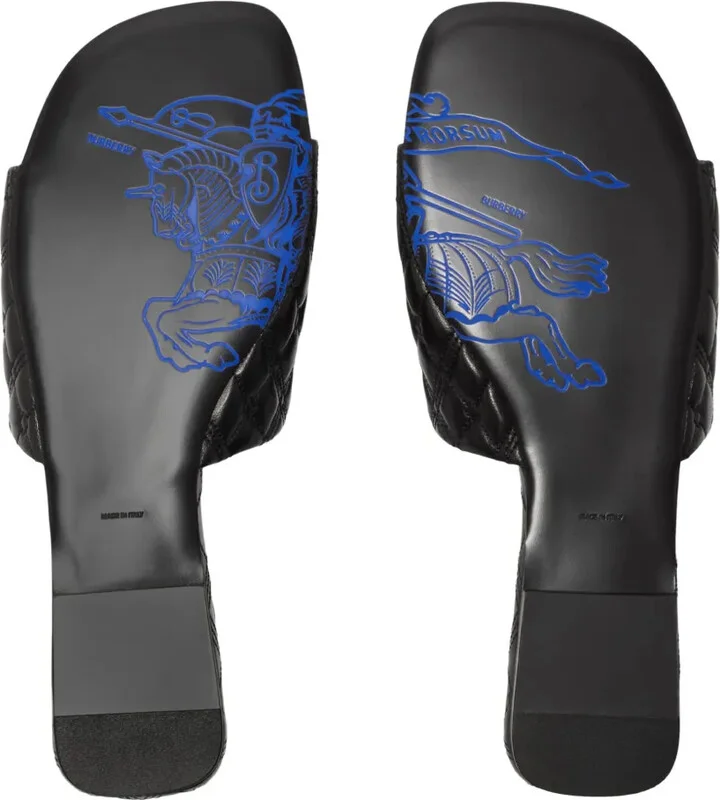 Quilt leather slides - Image 5