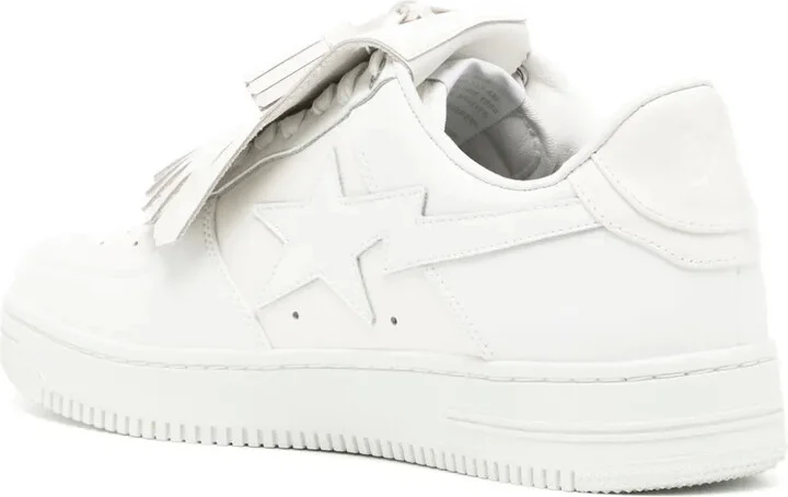 Quilt Tassel Leather Sneakers - Image 3
