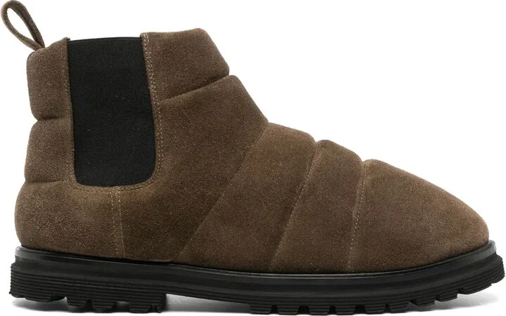 quilted Chelsea boots