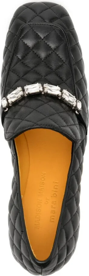 Quilted Crystal-Embellished Pumps - Image 4