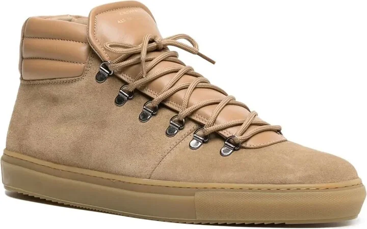 Quilted-Edge High-Top Sneakers - Image 2