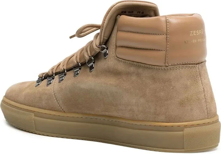 Quilted-Edge High-Top Sneakers - Image 3