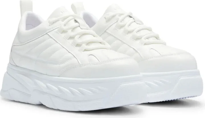 Quilted Faux-Leather Sneakers - Image 2