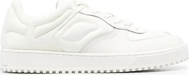Quilted-Finish Low-Top Sneakers