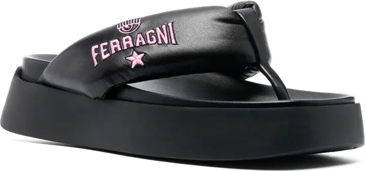 Quilted Flatform Flip Flops - Image 2