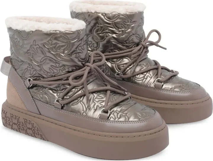 Quilted Floral-Pattern Boots - Image 2