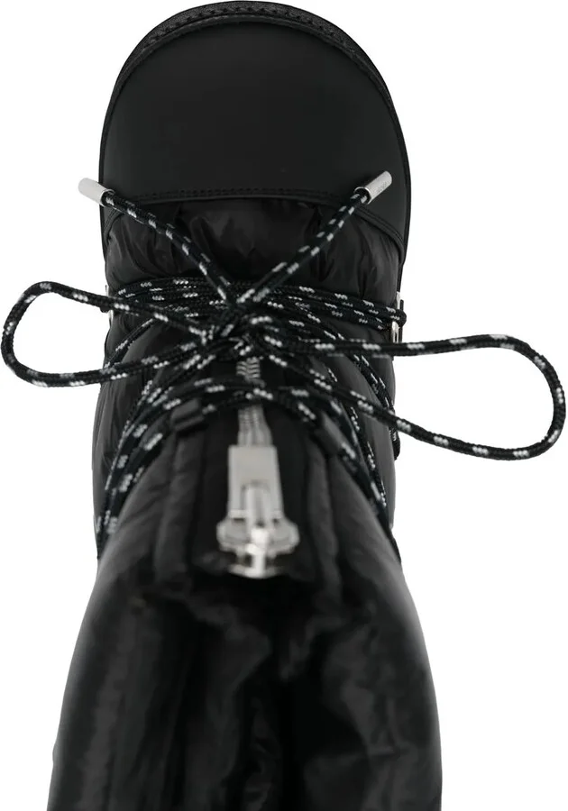 Quilted Lace-Up Ankle Boots - Image 4