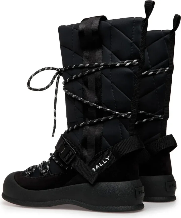 Quilted Lace-Up Boots - Image 3