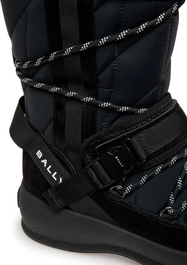 Quilted Lace-Up Boots - Image 5