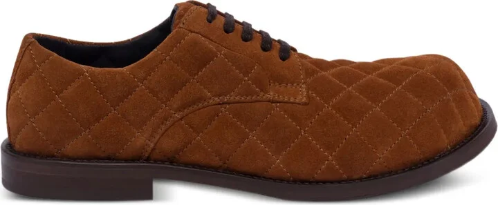 Quilted Lace-Up Shoes