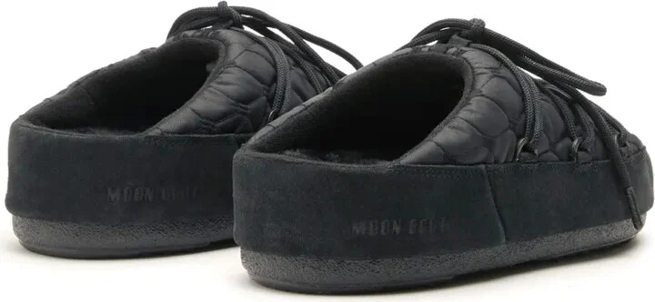 Quilted Lace-Up Slippers - Image 3
