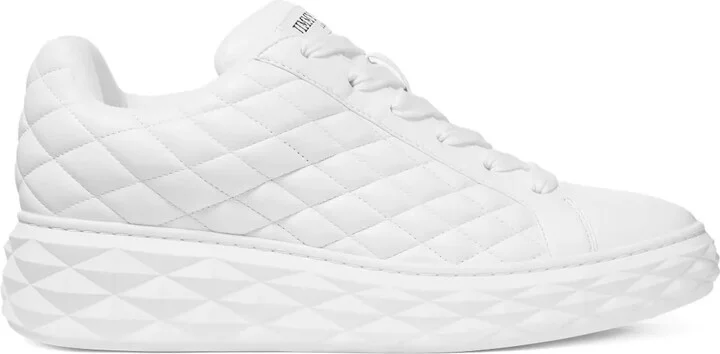 Quilted Lace-Up Sneakers