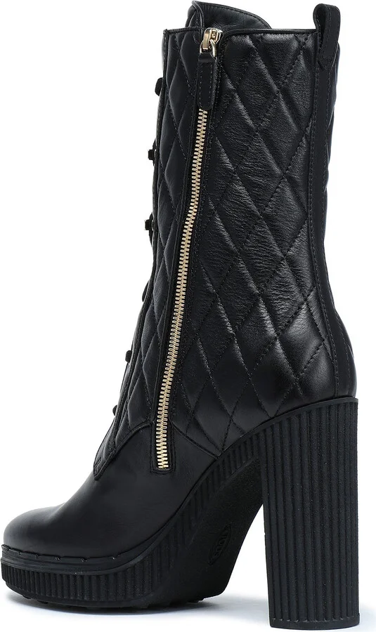 Quilted leather boots - Image 3