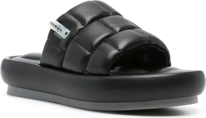 Quilted Leather Sandals - Image 2
