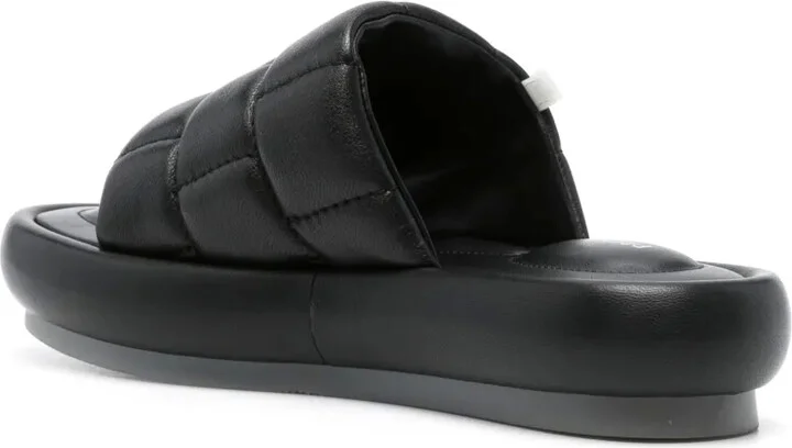 Quilted Leather Sandals - Image 3