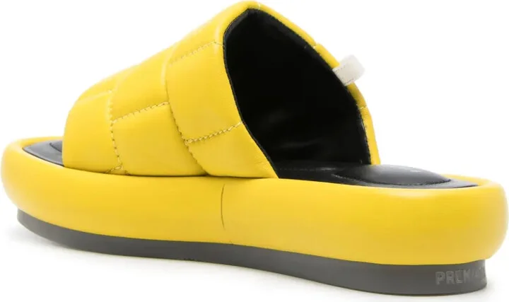 Quilted Leather Slides - Image 3