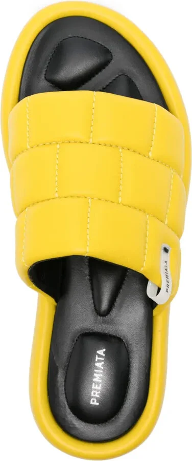 Quilted Leather Slides - Image 4