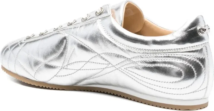 Quilted Leather Sneakers - Image 3